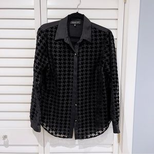 Velvet Herringbone Blouse